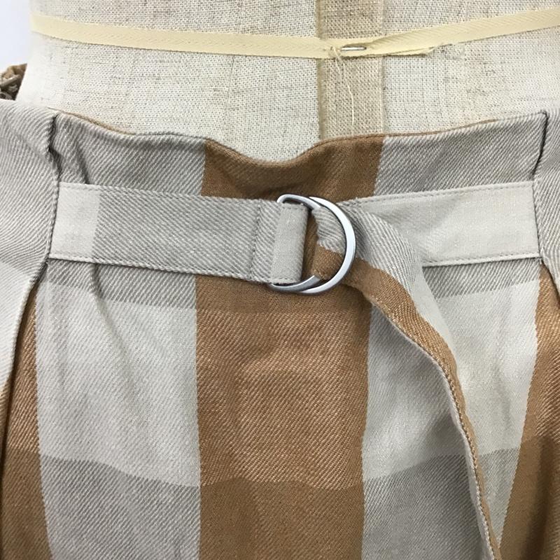 ロペピクニック ROPE' PICNIC スカート ロングスカート GDC-10300-A リネン混ビッグチェックアイラインスカート 40 チェック ベージュ / ベージュ / X キャメル / キャメル /  レディース USED 古着 中古 10097291