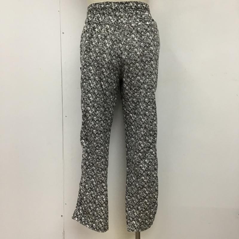 ステューシー STUSSY ボトムス ボトムス カジュアルパンツ ワイドパンツ ストレートパンツ 総柄パンツ S 総柄 白 / ホワイト / X 黒 / ブラック /  メンズ USED 古着 中古 10097313