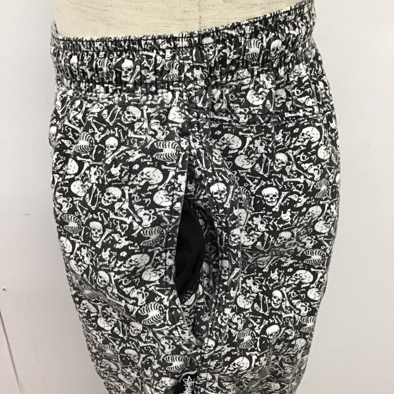 ステューシー STUSSY ボトムス ボトムス カジュアルパンツ ワイドパンツ ストレートパンツ 総柄パンツ S 総柄 白 / ホワイト / X 黒 / ブラック /  メンズ USED 古着 中古 10097313