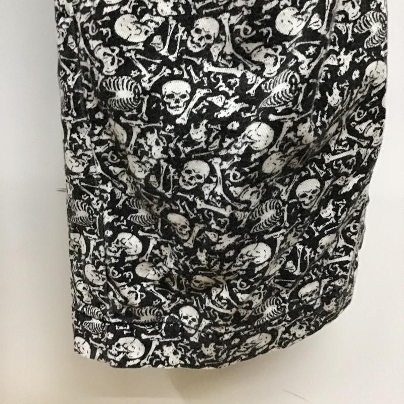ステューシー STUSSY ボトムス ボトムス カジュアルパンツ ワイドパンツ ストレートパンツ 総柄パンツ S 総柄 白 / ホワイト / X 黒 / ブラック /  メンズ USED 古着 中古 10097313
