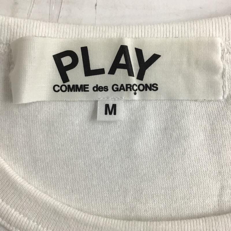 プレイコムデギャルソン PLAY COMME des GARCONS Tシャツ 半袖 AZ-T090 Tシャツ 半袖カットソー プリントTシャツ クルーネックカットソー M プリント 白 / ホワイト /  メンズ USED 古着 中古 10097353