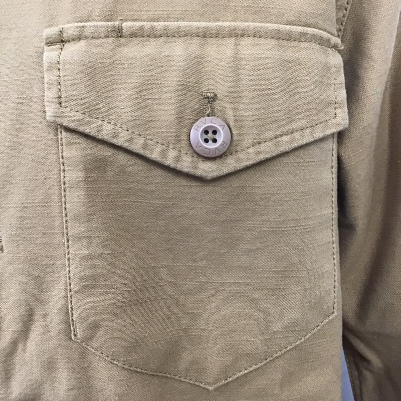 ルーカ RVCA ジャケット、上着 ジャケット、ブレザー BA042-104 FUBARSHIRTJACKETL/S 長袖シャツ カジュアルシャツ カラーシャツ ミリタリーシャツ M 無地 マスタード / マスタード /  メンズ USED 古着 中古 10097360