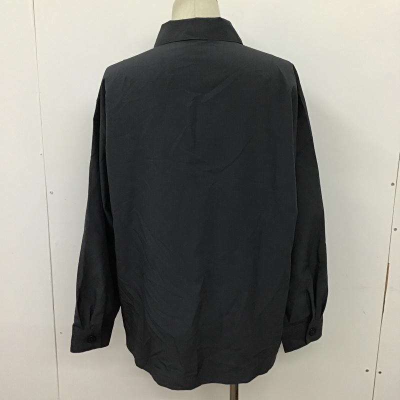 ジーユー GU シャツ、ブラウス 長袖 331-340910 ドライオーバーサイズCPOシャツ 長袖シャツ カラーシャツ カジュアルシャツ L 無地 灰 / グレー /  メンズ USED 古着 中古 10097372