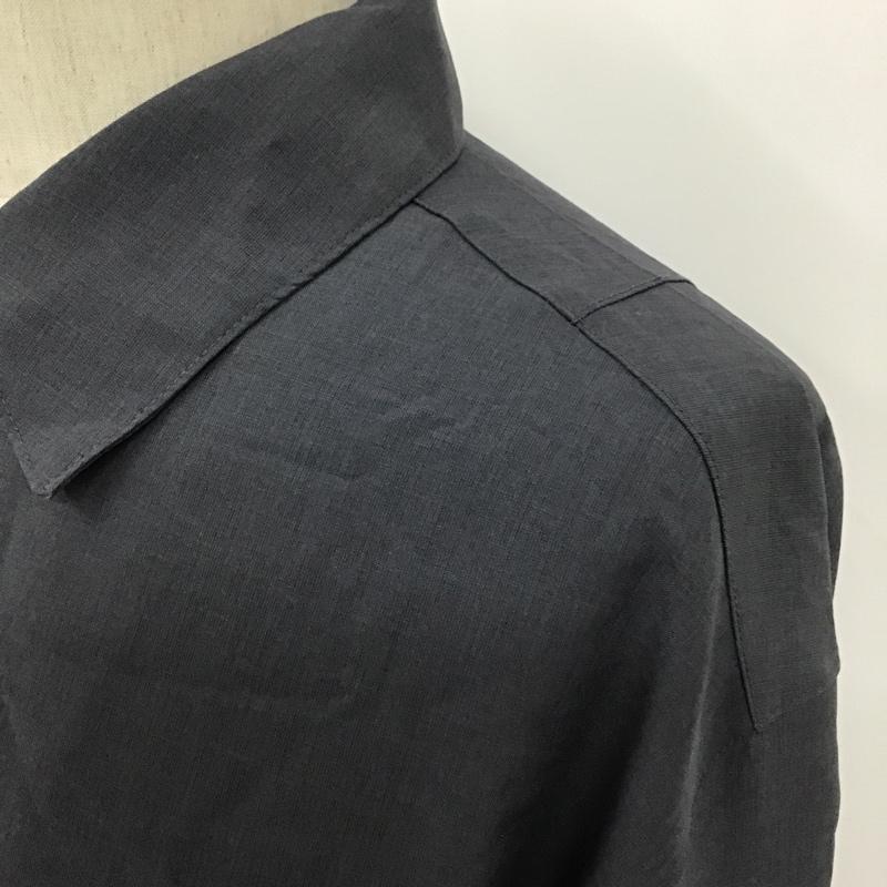 ジーユー GU シャツ、ブラウス 長袖 331-340910 ドライオーバーサイズCPOシャツ 長袖シャツ カラーシャツ カジュアルシャツ L 無地 灰 / グレー /  メンズ USED 古着 中古 10097372