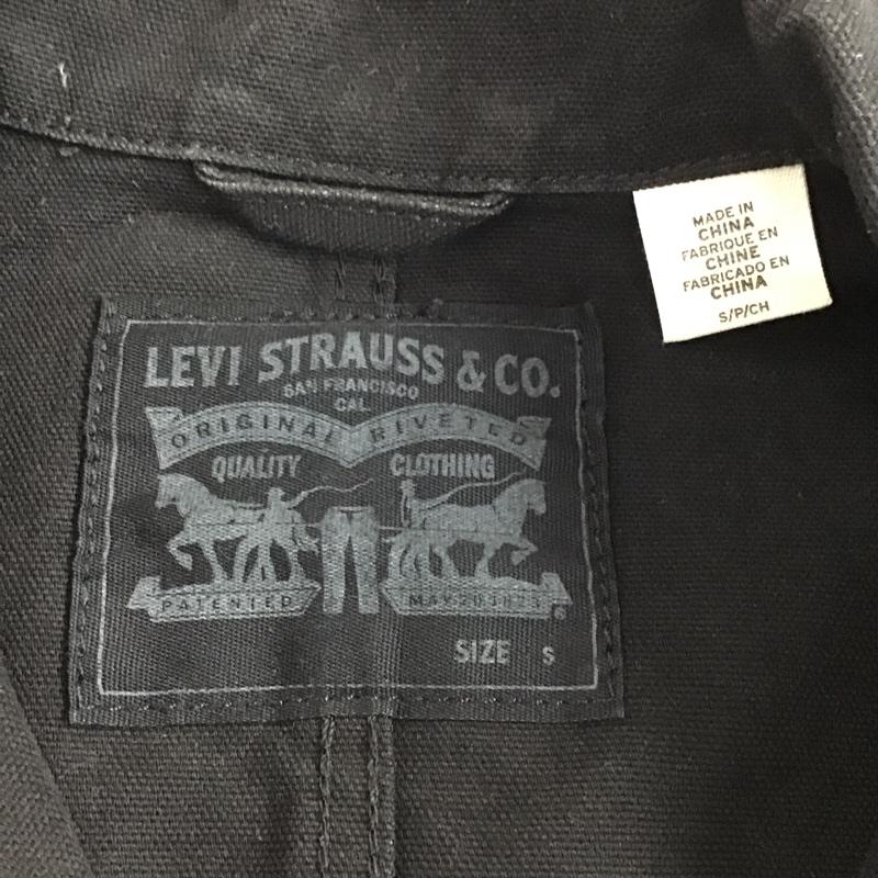 リーバイストラウスアンドコー Levi Strauss & co. ジャケット、上着 ジャケット、ブレザー PC9-19294-0007 エンジニアコート ジャケット デニムジャケット カジュアルジャケット S 無地 黒 / ブラック /  メンズ USED 古着 中古 10097382