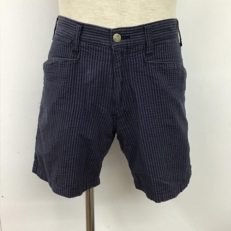 ベンデイビス BEN DAVIS パンツ ショートパンツ ハーフパンツ ショートパンツ カジュアルパンツ ストライプパンツ 30インチ ストライプ 紺 / ネイビー /  メンズ USED 古着 中古 10097389