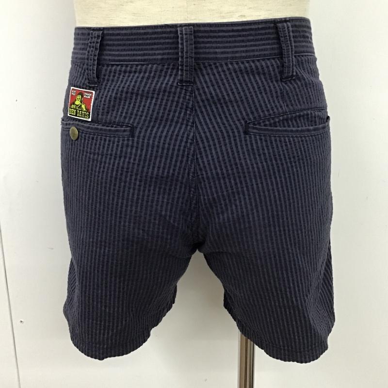 ベンデイビス BEN DAVIS パンツ ショートパンツ ハーフパンツ ショートパンツ カジュアルパンツ ストライプパンツ 30インチ ストライプ 紺 / ネイビー /  メンズ USED 古着 中古 10097389
