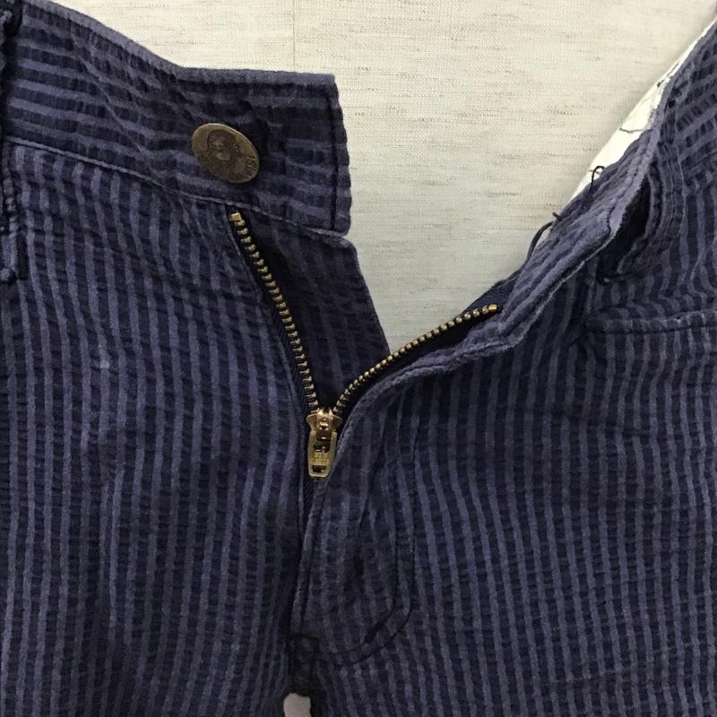 ベンデイビス BEN DAVIS パンツ ショートパンツ ハーフパンツ ショートパンツ カジュアルパンツ ストライプパンツ 30インチ ストライプ 紺 / ネイビー /  メンズ USED 古着 中古 10097389