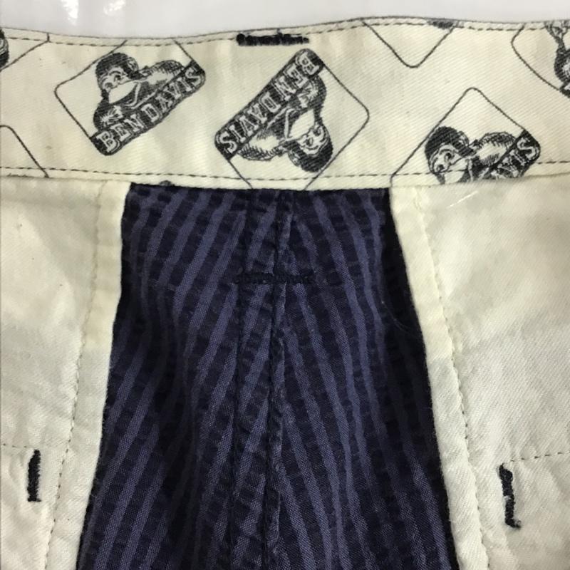 ベンデイビス BEN DAVIS パンツ ショートパンツ ハーフパンツ ショートパンツ カジュアルパンツ ストライプパンツ 30インチ ストライプ 紺 / ネイビー /  メンズ USED 古着 中古 10097389