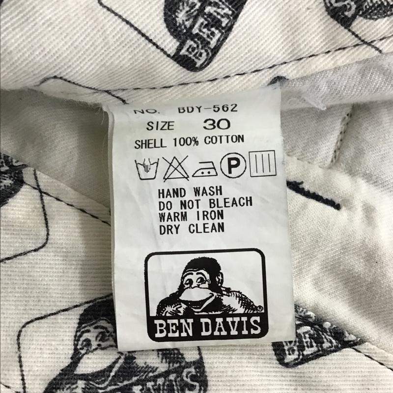 ベンデイビス BEN DAVIS パンツ ショートパンツ ハーフパンツ ショートパンツ カジュアルパンツ ストライプパンツ 30インチ ストライプ 紺 / ネイビー /  メンズ USED 古着 中古 10097389