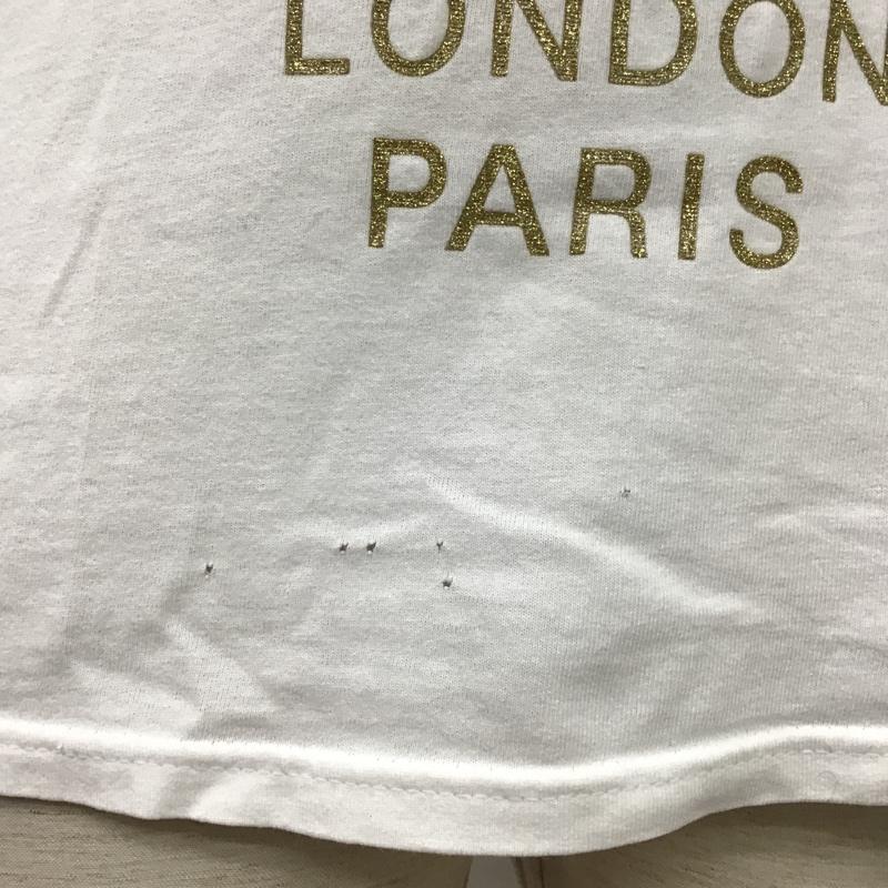 ステューシー STUSSY Tシャツ 半袖 S ロゴ、文字 白 / ホワイト /  メンズ USED 古着 中古 10097394