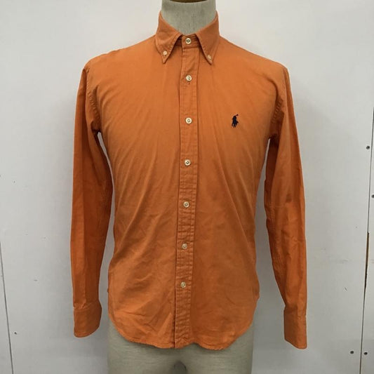 ラルフローレン RALPHLAUREN シャツ、ブラウス 長袖 長袖シャツ カジュアルシャツ ボタンダウンシャツ 2 ロゴ、文字 橙 / オレンジ /  メンズ USED 古着 中古 10097399
