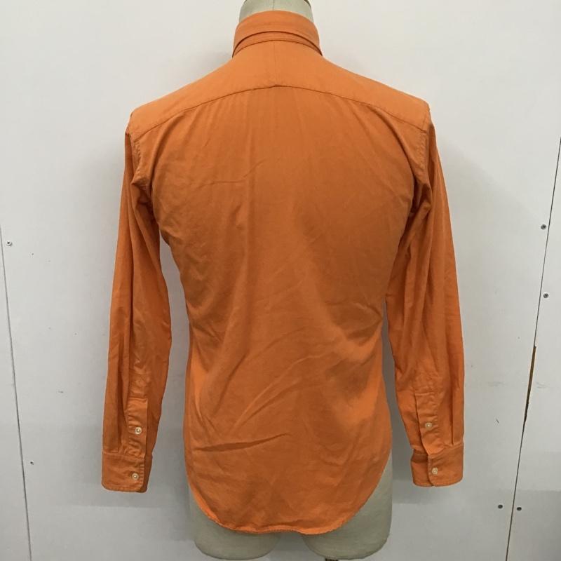 ラルフローレン RALPHLAUREN シャツ、ブラウス 長袖 長袖シャツ カジュアルシャツ ボタンダウンシャツ 2 ロゴ、文字 橙 / オレンジ /  メンズ USED 古着 中古 10097399