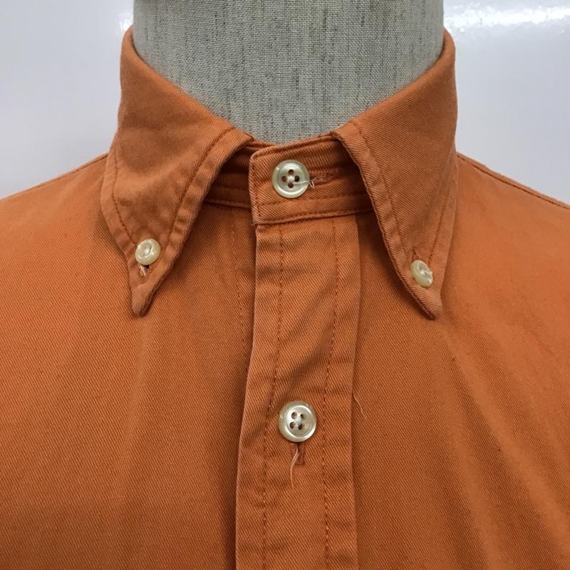 ラルフローレン RALPHLAUREN シャツ、ブラウス 長袖 長袖シャツ カジュアルシャツ ボタンダウンシャツ 2 ロゴ、文字 橙 / オレンジ /  メンズ USED 古着 中古 10097399