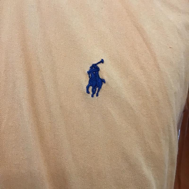 ラルフローレン RALPHLAUREN シャツ、ブラウス 長袖 長袖シャツ カジュアルシャツ ボタンダウンシャツ 2 ロゴ、文字 橙 / オレンジ /  メンズ USED 古着 中古 10097399