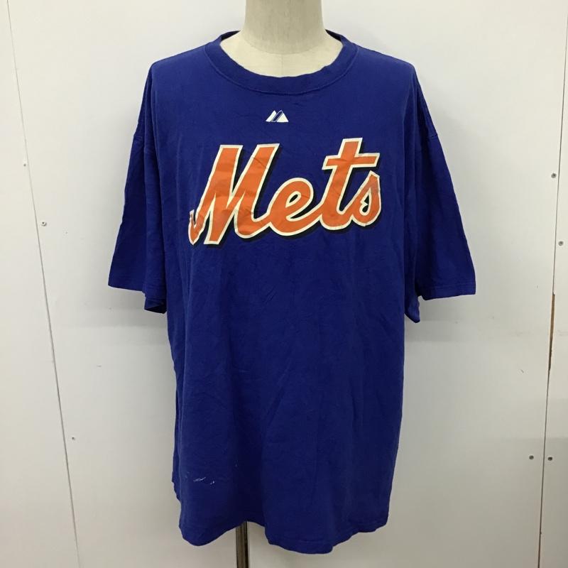 マジェスティック MAJESTIC Tシャツ 半袖 XL プリント 青 / ブルー /  メンズ USED 古着 中古 10097404