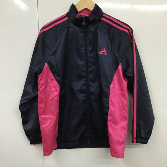 アディダス adidas ジャケット、上着 ジャケット、ブレザー ジップアップジャケット ジャンパー ジャケット カジュアルジャケット ジップアップジャージ スポーツウェア 150cm ロゴ、文字 マルチカラー / マルチカラー /  ボーイズ USED 古着 中古 10097414