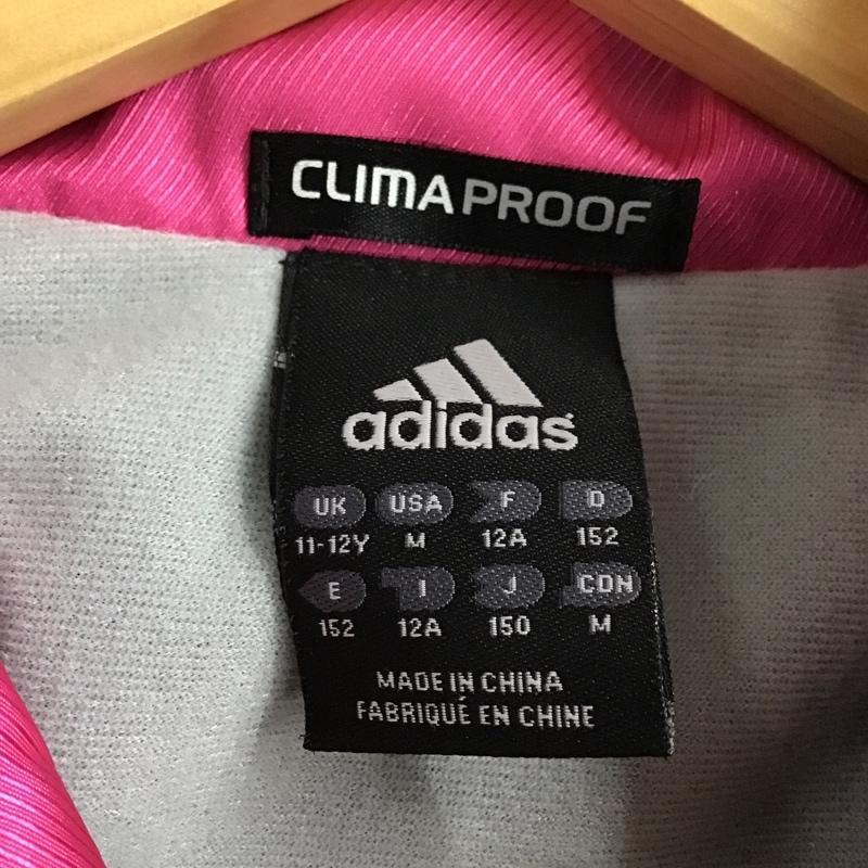 アディダス adidas ジャケット、上着 ジャケット、ブレザー ジップアップジャケット ジャンパー ジャケット カジュアルジャケット ジップアップジャージ スポーツウェア 150cm ロゴ、文字 マルチカラー / マルチカラー /  ボーイズ USED 古着 中古 10097414