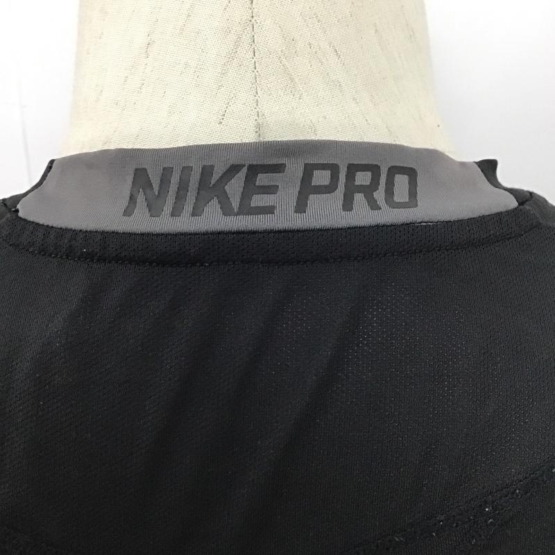 ナイキ NIKE カットソー 長袖 703089-010 長そでカットソー インナーウエア スポーツウェア ジャージ XL ロゴ、文字 黒 / ブラック /  メンズ USED 古着 中古 10097416