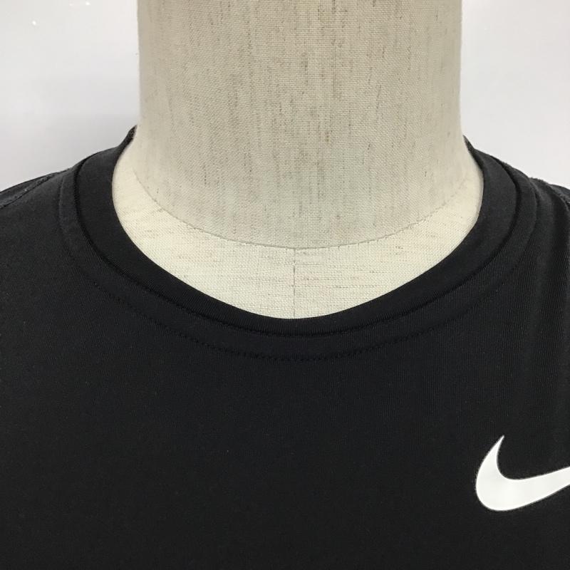 ナイキ NIKE カットソー 長袖 703089-010 長そでカットソー インナーウエア スポーツウェア ジャージ XL ロゴ、文字 黒 / ブラック /  メンズ USED 古着 中古 10097416