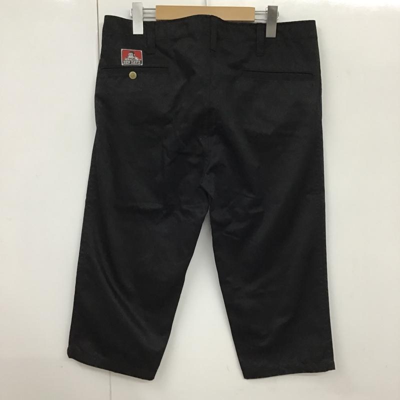 ベンデイビス BEN DAVIS パンツ ショートパンツ カジュアルパンツ 七分丈パンツ ショートパンツ ハーフパンツ 34 無地 黒 / ブラック /  メンズ USED 古着 中古 10097417