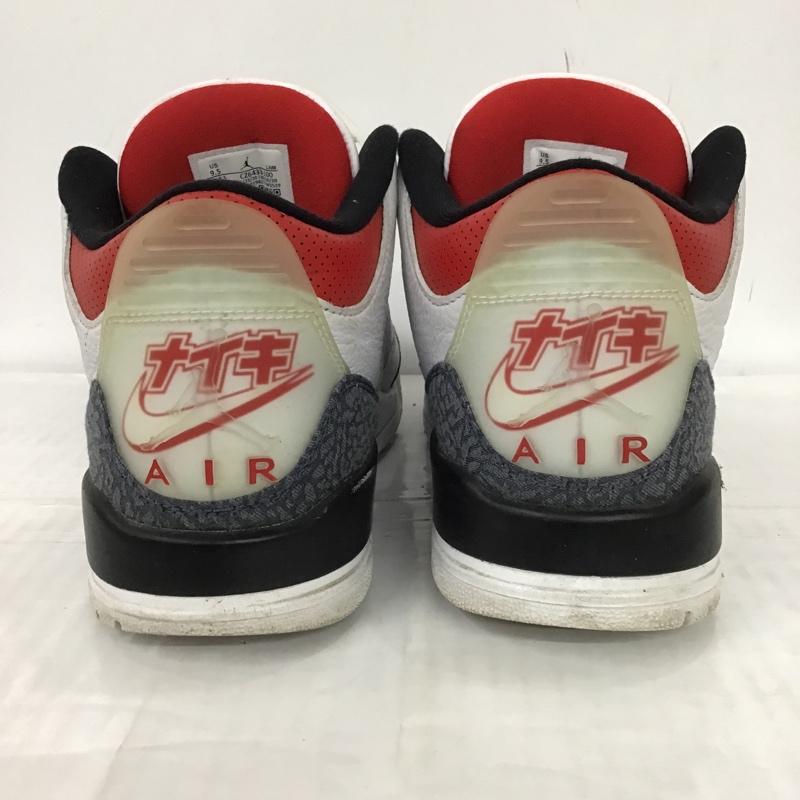 ナイキ NIKE スニーカー スニーカー CZ6433-100 AIR JORDAN 3 RETRO SE-T 27.5cm 27.5cm ロゴ、文字 白 / ホワイト / X 黒 / ブラック / X 赤 / レッド /  メンズ USED 古着 中古 10097429