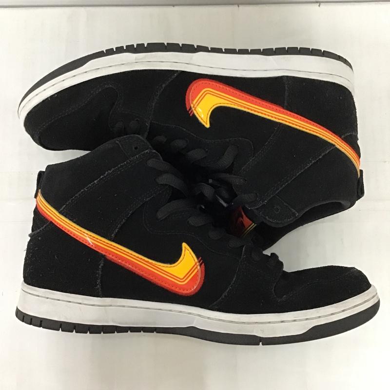 ナイキ NIKE スニーカー スニーカー BQ6826-003 SB DUNK HIGH PRO 27.5cm 27.5cm ロゴ、文字 黒 / ブラック / X 白 / ホワイト / X 橙 / オレンジ / X 赤 / レッド /  メンズ USED 古着 中古 10097435