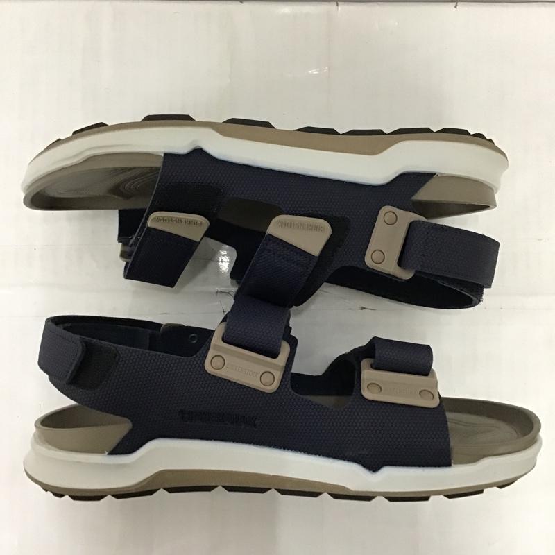 ビルケンシュトック BIRKENSTOCK サンダル サンダル Tatacoa タタコア 42 27cm 27.0cm ロゴ、文字 紺 / ネイビー / X ベージュ / ベージュ /  メンズ USED 古着 中古 10097436