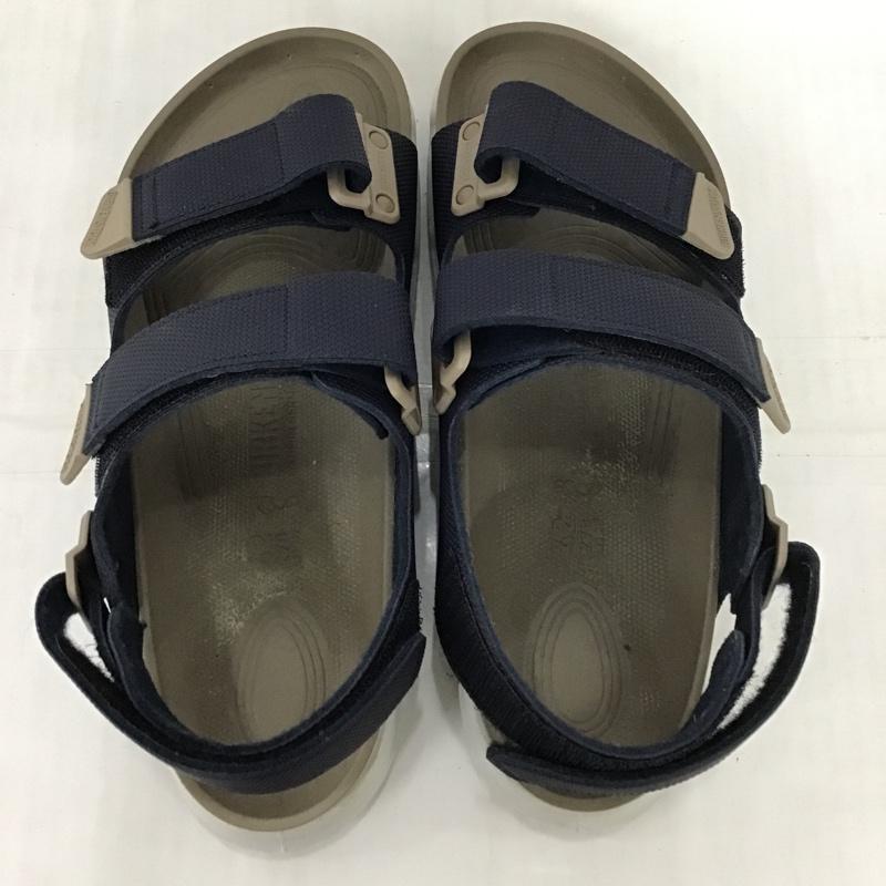 ビルケンシュトック BIRKENSTOCK サンダル サンダル Tatacoa タタコア 42 27cm 27.0cm ロゴ、文字 紺 / ネイビー / X ベージュ / ベージュ /  メンズ USED 古着 中古 10097436