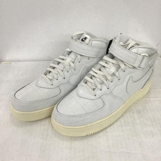 ナイキ NIKE スニーカー スニーカー DZ4866-121 WMNS AIR FORCE 1 07 MID LX 28cm 28.0cm ロゴ、文字 白 / ホワイト /  メンズ USED 古着 中古 10097443