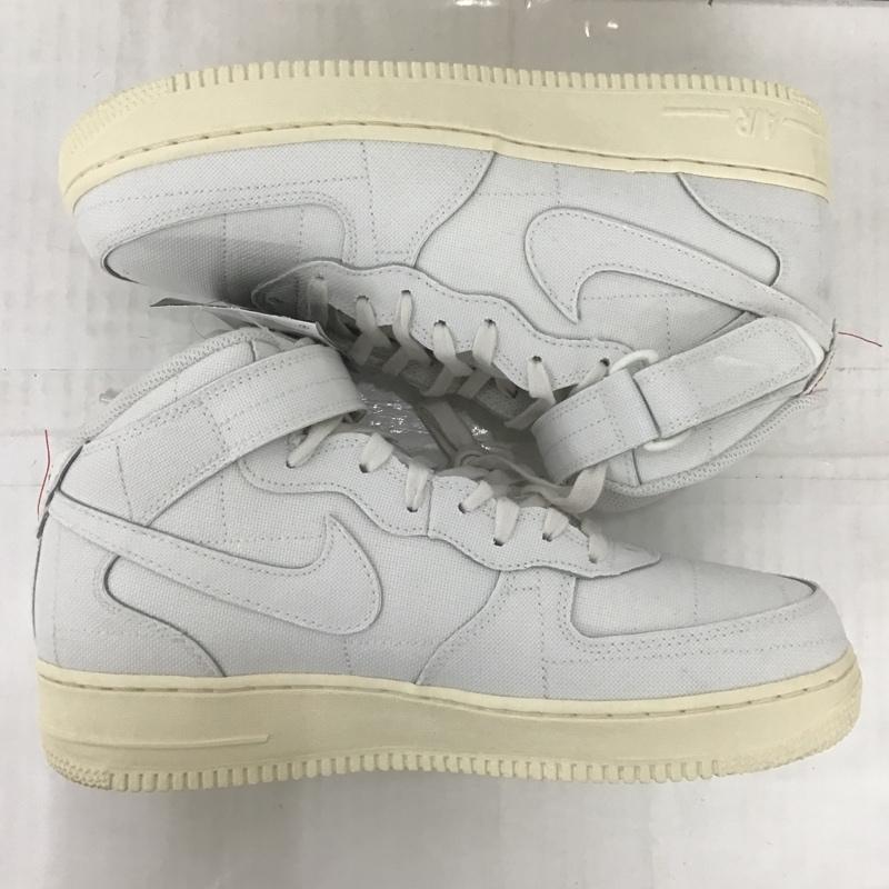 ナイキ NIKE スニーカー スニーカー DZ4866-121 WMNS AIR FORCE 1 07 MID LX 28cm 28.0cm ロゴ、文字 白 / ホワイト /  メンズ USED 古着 中古 10097443