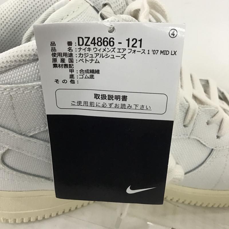 ナイキ NIKE スニーカー スニーカー DZ4866-121 WMNS AIR FORCE 1 07 MID LX 28cm 28.0cm ロゴ、文字 白 / ホワイト /  メンズ USED 古着 中古 10097443