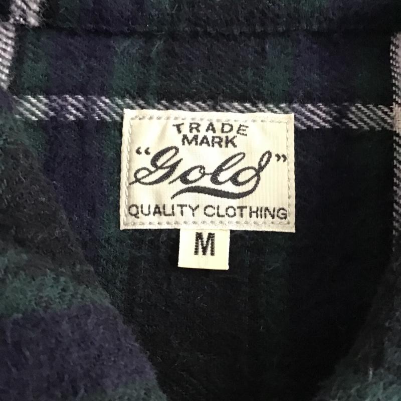 ゴールド GOLD シャツ、ブラウス 長袖 GL28221 NELCHECKBIGSHIRT 長袖シャツ チェックシャツ カジュアルシャツ M チェック マルチカラー / マルチカラー /  メンズ USED 古着 中古 10097460