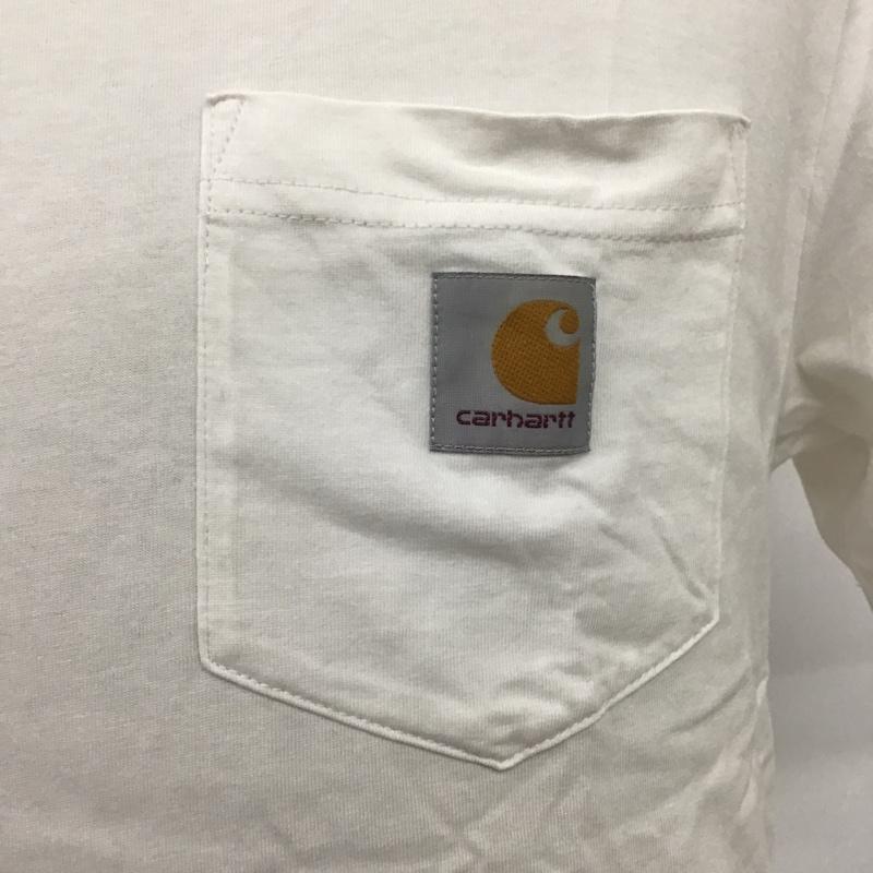 カーハート Carhartt Tシャツ 半袖 5636.20PO04977.1120 Tシャツ 半袖カットソー クルーネックカットソー S ロゴ、文字 白 / ホワイト /  メンズ USED 古着 中古 10097466