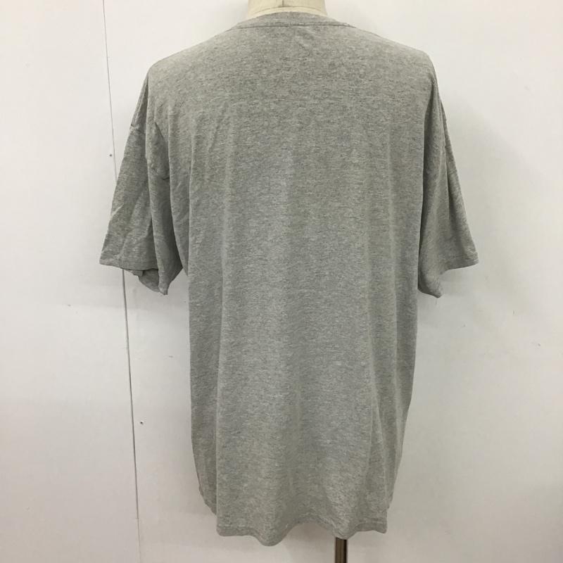 チャンピオン Champion Tシャツ 半袖 半袖カットソー プリントTシャツ クルーネックカットソー 古着 XL プリント 灰 / グレー /  メンズ USED 古着 中古 10097490