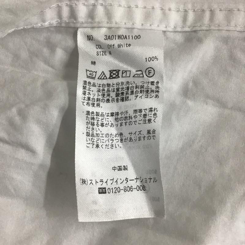 セブンデイズサンデイ SEVENDAYS=SUNDAY シャツ、ブラウス 長袖 3A01M0A1100 バンドカラーシャツ ノーカラーシャツ カジュアルシャツ M 無地 白 / ホワイト /  メンズ USED 古着 中古 10097491