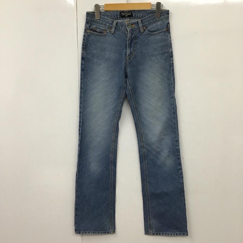 ポロラルフローレン POLO RALPH LAUREN パンツ デニム、ジーンズ デニムパンツ ストレートパンツ スリムパンツ カジュアルパンツ 2 無地 インディゴ / インディゴ /  レディース USED 古着 中古 10097505