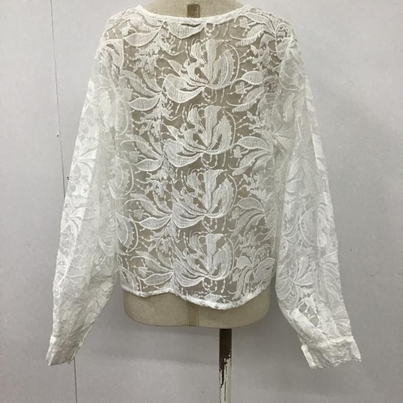 オリーブデオリーブ OLIVE des OLIVE カーディガン 長袖 6031040170 オーガン刺繍前釦ブラウス 長袖カーディガン 総柄 シースルーカットソー FREE 総柄 白 / ホワイト /  レディース USED 古着 中古 10097507