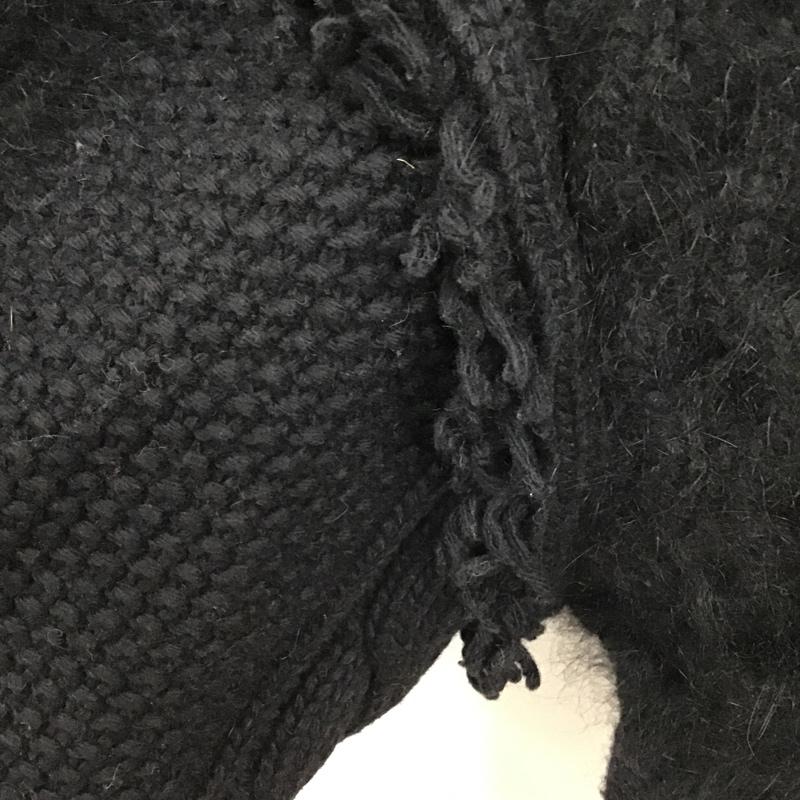 スナイデル SNIDEL ワンピース ひざ丈スカート SWNO185043 ケーブルブロッキングニットワンピ セーター タートルネック 長袖ニットワンピース 34 無地 黒 / ブラック /  レディース USED 古着 中古 10097532