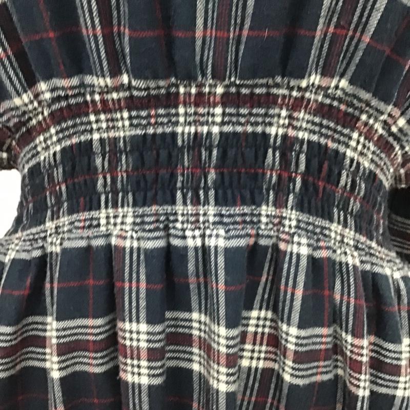 マウジー MOUSSY ワンピース ロングスカート 010BAH30-7140 FLARESLEEVE CHECKDRESS 1 チェック 紺 / ネイビー / X 白 / ホワイト / X 赤 / レッド /  レディース USED 古着 中古 10097538