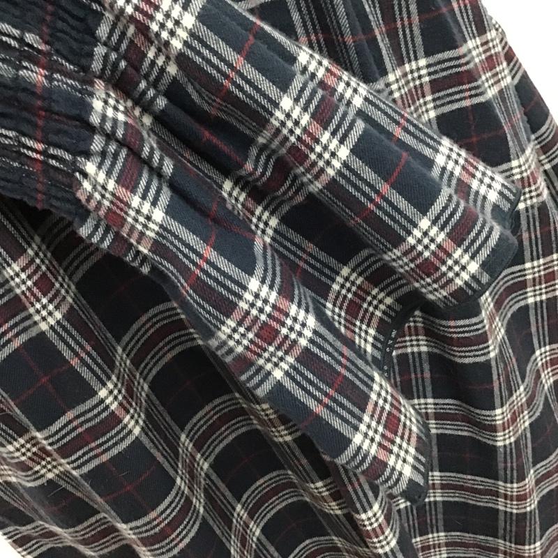 マウジー MOUSSY ワンピース ロングスカート 010BAH30-7140 FLARESLEEVE CHECKDRESS 1 チェック 紺 / ネイビー / X 白 / ホワイト / X 赤 / レッド /  レディース USED 古着 中古 10097538