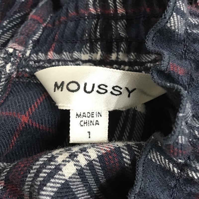 マウジー MOUSSY ワンピース ロングスカート 010BAH30-7140 FLARESLEEVE CHECKDRESS 1 チェック 紺 / ネイビー / X 白 / ホワイト / X 赤 / レッド /  レディース USED 古着 中古 10097538