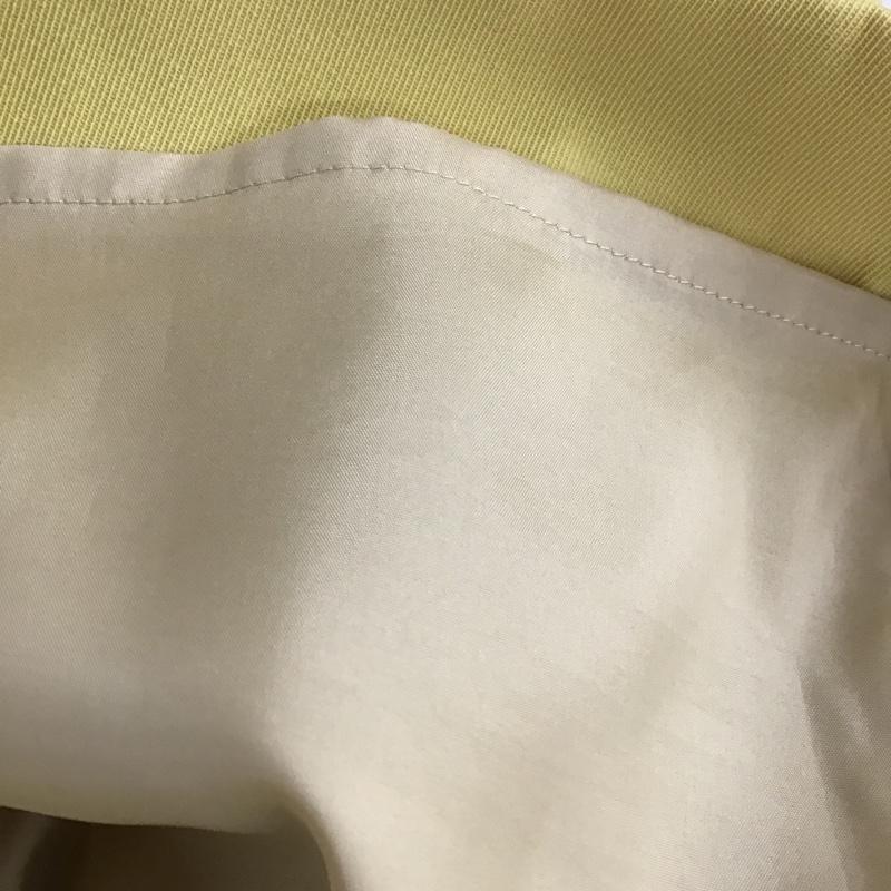 グリーンレーベルリラクシング green label relaxing スカート ひざ丈スカート 3624-199-1251 KF PVIS STRCカルゼ DTK スカート ベルト付き 38 無地 黄 / イエロー /  レディース USED 古着 中古 10097547