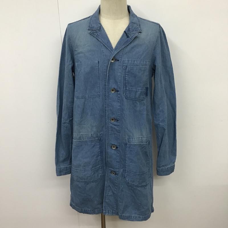 ワールドワーカーズ WORLD WORKERS ジャケット、上着 ジャケット、ブレザー 12-020-312-0009-3-0 デニムシャツジャケット ロングジャケット 長袖ジャケット 前開ジャケット M 無地 インディゴ / インディゴ /  メンズ USED 古着 中古 10097551