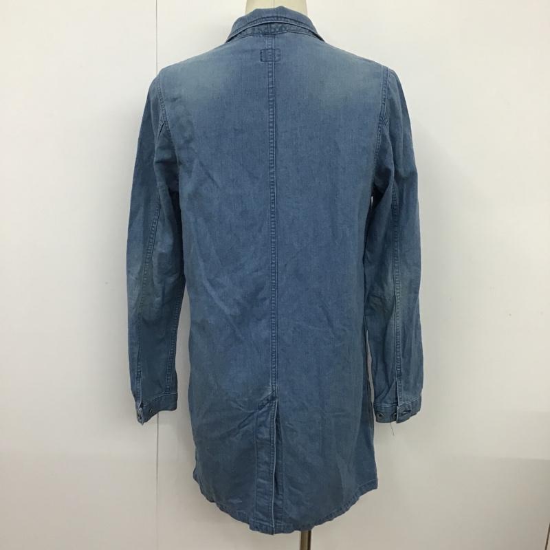 ワールドワーカーズ WORLD WORKERS ジャケット、上着 ジャケット、ブレザー 12-020-312-0009-3-0 デニムシャツジャケット ロングジャケット 長袖ジャケット 前開ジャケット M 無地 インディゴ / インディゴ /  メンズ USED 古着 中古 10097551