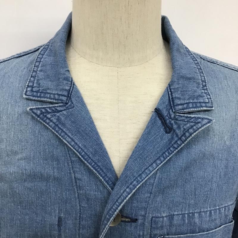 ワールドワーカーズ WORLD WORKERS ジャケット、上着 ジャケット、ブレザー 12-020-312-0009-3-0 デニムシャツジャケット ロングジャケット 長袖ジャケット 前開ジャケット M 無地 インディゴ / インディゴ /  メンズ USED 古着 中古 10097551