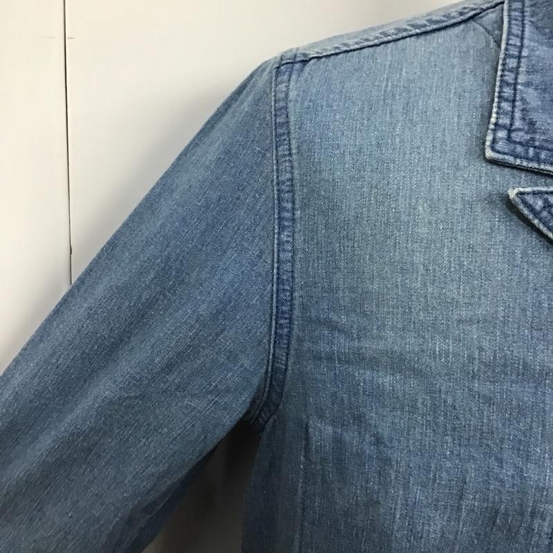 ワールドワーカーズ WORLD WORKERS ジャケット、上着 ジャケット、ブレザー 12-020-312-0009-3-0 デニムシャツジャケット ロングジャケット 長袖ジャケット 前開ジャケット M 無地 インディゴ / インディゴ /  メンズ USED 古着 中古 10097551