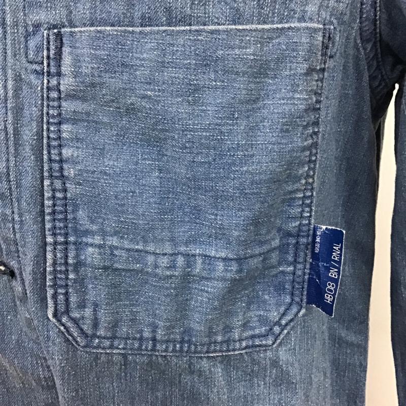 ワールドワーカーズ WORLD WORKERS ジャケット、上着 ジャケット、ブレザー 12-020-312-0009-3-0 デニムシャツジャケット ロングジャケット 長袖ジャケット 前開ジャケット M 無地 インディゴ / インディゴ /  メンズ USED 古着 中古 10097551