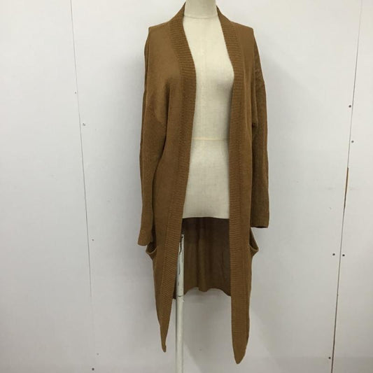 グリーンレーベルリラクシング green label relaxing カーディガン 長袖 3528-181-0565 CR LI RY 2PK LONGカーディガン 無地 茶 / ブラウン /  レディース USED 古着 中古 10097560