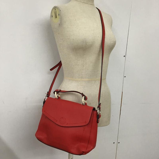 ザラ ZARA ショルダーバッグ ショルダーバッグ 3456 004 020 ハンドバッグ 2WAY 無地 赤 / レッド /  レディース USED 古着 中古 10097570
